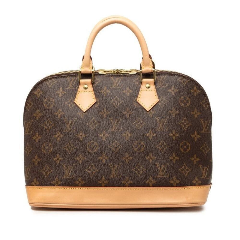 Louis Vuitton Monogram Alma PM Handbag Brown
